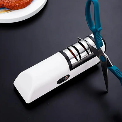 1pc High-Speed Electric Knife Sharpener - Effortless & Durable Kitchen Gadget for Precise Edge Sharpening, Quick Results for Household Use
