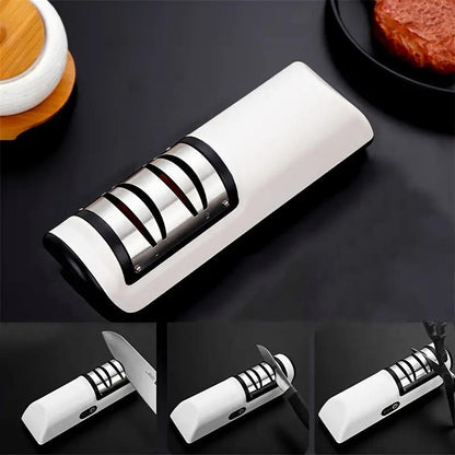 1pc High-Speed Electric Knife Sharpener - Effortless & Durable Kitchen Gadget for Precise Edge Sharpening, Quick Results for Household Use